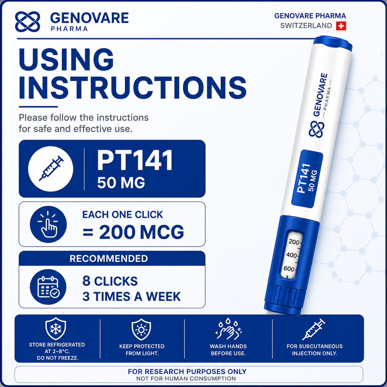 PT‑141 50mg Pre‑Sterilised Pen